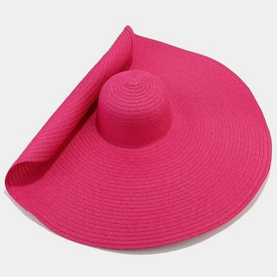 Stampa su tela di seta Cappottole di paglia per donne pieghevoli per l'estate casual