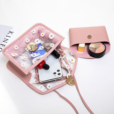 Piccole Daisy PVC Estate Coreano Modelli Trasparenti Gelatina Cellulare Customized Tote Bag