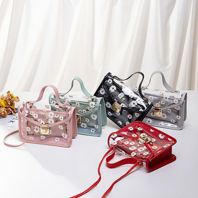 Piccole Daisy PVC Estate Coreano Modelli Trasparenti Gelatina Cellulare Customized Tote Bag