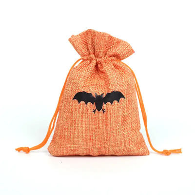 Acquisti Borsa regalo di zucca 9*12cm Festival d'arancia Halloween Stringa di tiro Materiale di grembiule