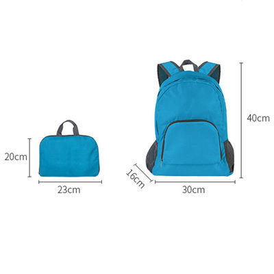 Zaino da viaggio ultraleggero per sport all'aperto con chiusura della cerniera stampata con logo personalizzato