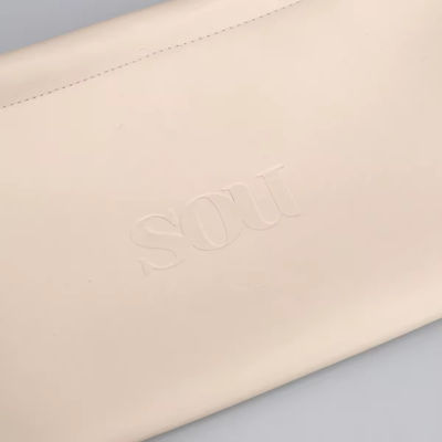 Colore personalizzato Lady di lusso PU cuoio pullstring sacchetto cosmetico con logo personalizzato