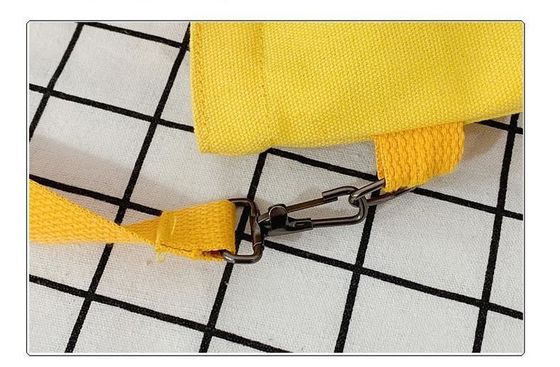 Canvas Sturro Modello Indossabile Spalla Giallo Customized Logo Stampato Borsa Tote
