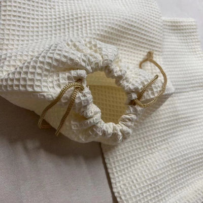 Prodotto OEM/ODM Accepted Blank Waffle Weave Cosmetic Storage Bag per le esigenze di cura della pelle