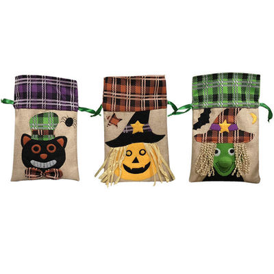 Sacchetto per dolci di Halloween a colori personalizzati con corda di tiro Sacchetto regalo creativo non tessuto