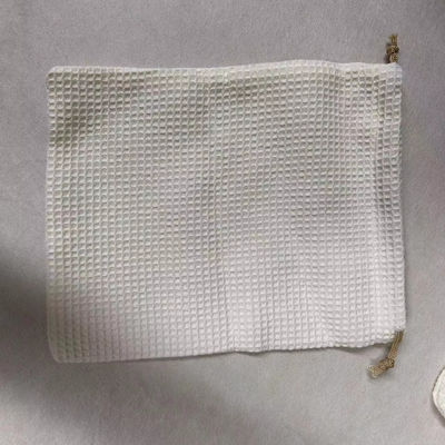 Prodotto OEM/ODM Accepted Blank Waffle Weave Cosmetic Storage Bag per le esigenze di cura della pelle