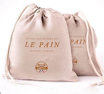 Borsa di cotone morbido Canvas Gioielli Logo personalizzato Stampato Stringa Cosmetica Imballaggio