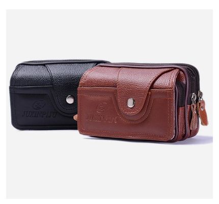 Borsa di carta in pelle di mucca personalizzata Nuovo stile alla moda Top layer Pickup Bank Card