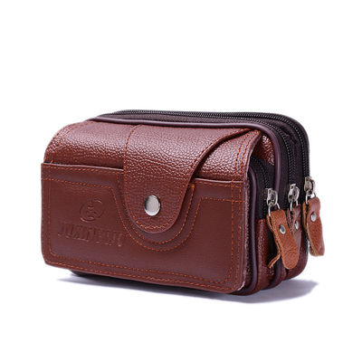 Borsa di carta in pelle di mucca personalizzata Nuovo stile alla moda Top layer Pickup Bank Card