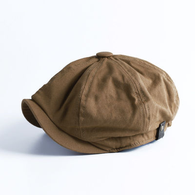 Cappello da uomo di primavera e autunno berretto di lana colorato con disegno ottagonale retrò inglese