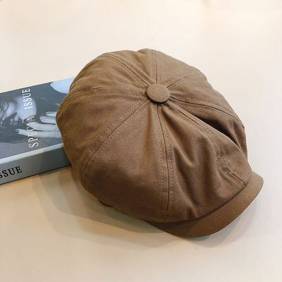 Cappello da uomo di primavera e autunno berretto di lana colorato con disegno ottagonale retrò inglese