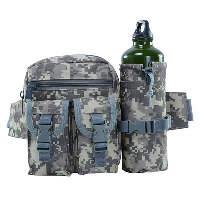 Colore personalizzato OEM Uomini Camo Tactical Fanny Pack Utility Tasca da vita con bottiglia d'acqua