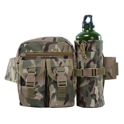 Colore personalizzato OEM Uomini Camo Tactical Fanny Pack Utility Tasca da vita con bottiglia d'acqua