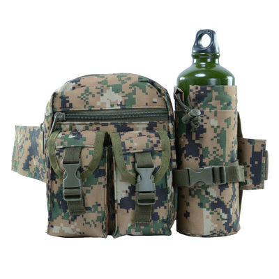 Colore personalizzato OEM Uomini Camo Tactical Fanny Pack Utility Tasca da vita con bottiglia d'acqua