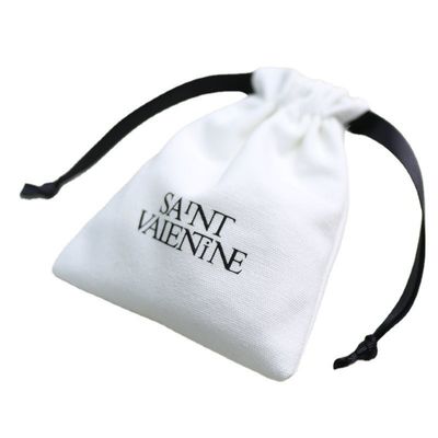 Borsa a corda di cotone a colori personalizzati per gioielli personalizzati confezionamento 100% biologico