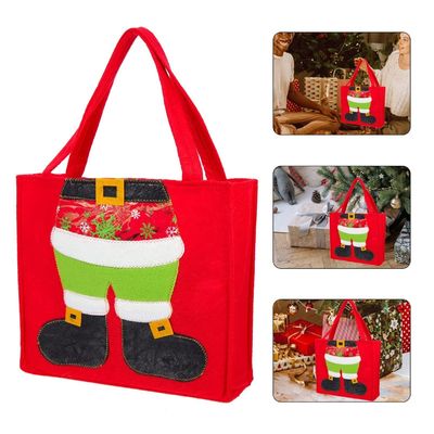 Regali di Natale Borsa Tote con maniglie colore personalizzato e fabbricazione professionale