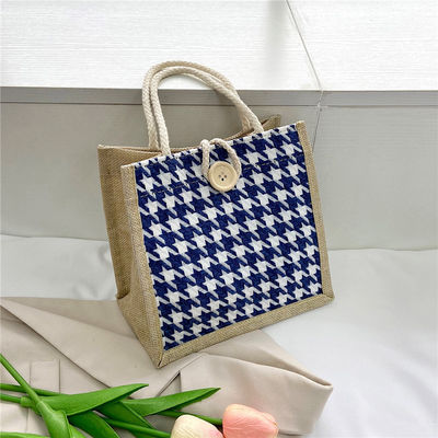 Eco-friendly Canvas Clutch Style Low Moq Riciclabile Plain Hessian Gift Mini Jute Bags
