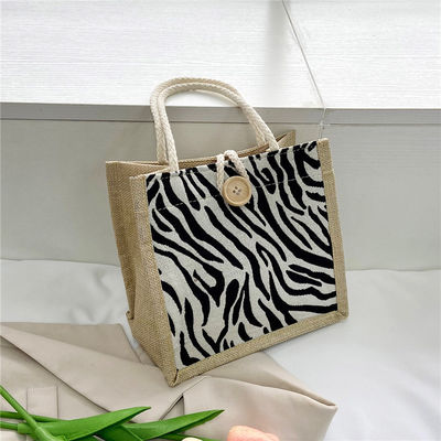 Eco-friendly Canvas Clutch Style Low Moq Riciclabile Plain Hessian Gift Mini Jute Bags