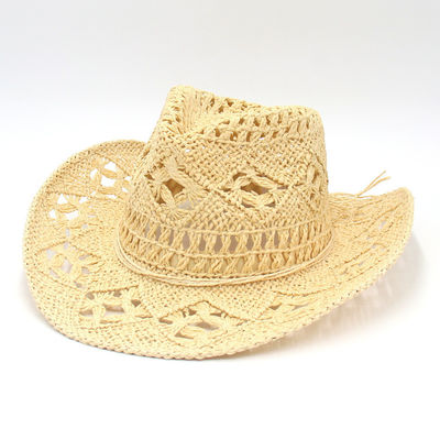 Cappello di paglia di jazz americano traspirante e fresco con cappello di paglia tessuto a mano