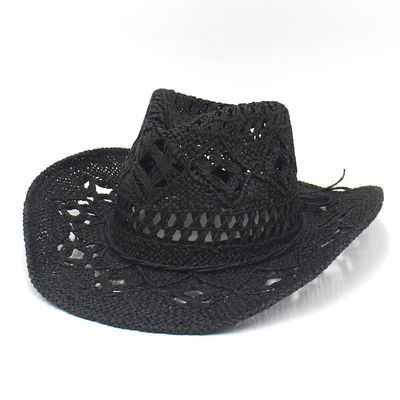 Cappello di paglia di jazz americano traspirante e fresco con cappello di paglia tessuto a mano