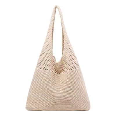 Borsa da spalla da viaggio e uscita per donne in tessuto a maglia di colore personalizzato