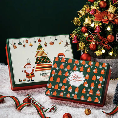 Imballaggio per bambini Caramelle Nuove borse regalo di Natale alla moda con Babbo Natale e alce