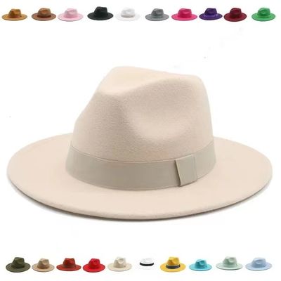 British Style Lace Accessory Cashmere Felt Hat per uomini e donne in Four Seasons Jazz Hat