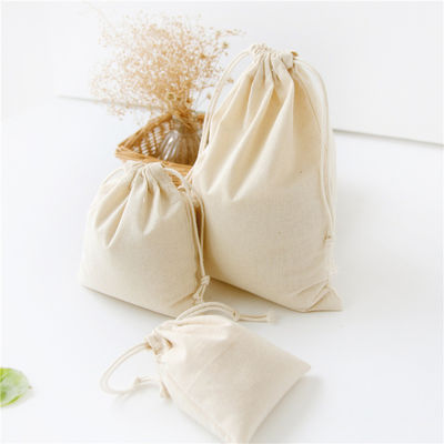 OEM/ODM Accettato Logo personalizzato Borsa a corda stampata di cotone di lino per regalo eco-friendly