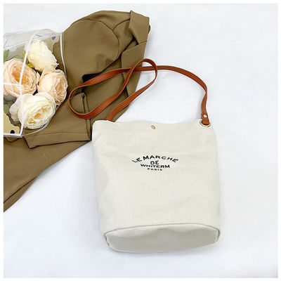 Big Canvas Tote Bag per donne Sublimazione Big Grey Beach Bag Colore personalizzato