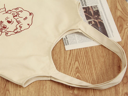 Stile maneggevole Custom Logo stampato completo Big Canvas Tote Bag per lo shopping e la spiaggia