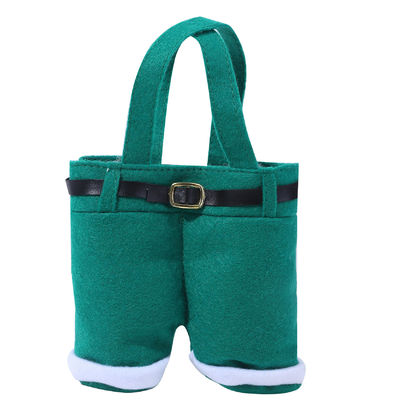 Pantaloni di Babbo Natale Sacchetti regalo a forma di regalo per i regali natalizi Sacchetti di caramelle Decorazioni natalizie