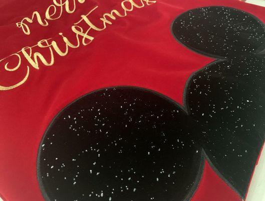 Sacchetto di Natale gigante di velluto rosso a corda di Natale sacchetto di Natale con logo personalizzato