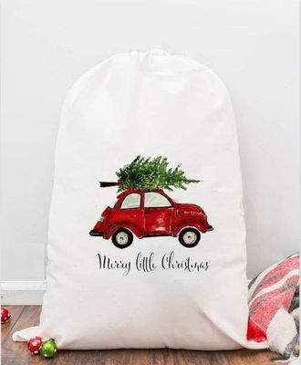 Borsa per giardini di Natale a corde di colore personalizzato per l'imballaggio dei regali personalizzato
