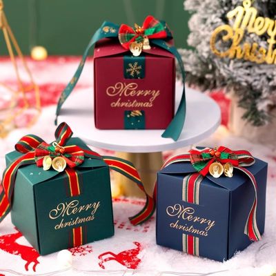 Borsa di Tote personalizzata Scatola regalo di carta di Natale con materiali riciclati