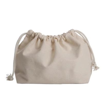 Borsa da schiena a corda a tela personalizzata Borsa di cotone organico Logo personalizzato accettato