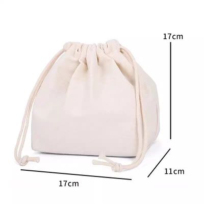 Borsa da schiena a corda a tela personalizzata Borsa di cotone organico Logo personalizzato accettato