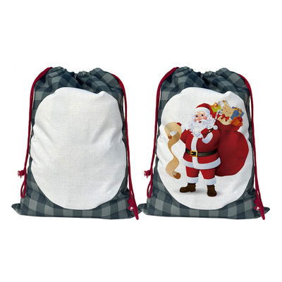 Nuovissima moda 2024 Borsa regalo di Natale Sacks di Babbo Natale Borsa a corda colore personalizzato