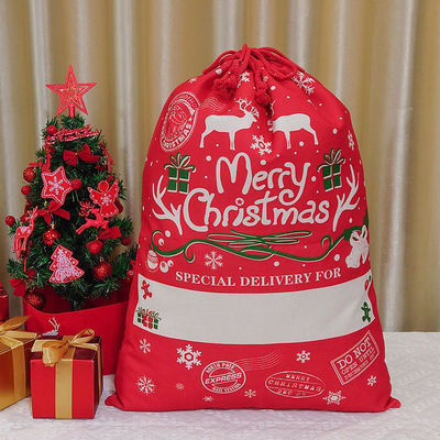 Nuovissima moda 2024 Borsa regalo di Natale Sacks di Babbo Natale Borsa a corda colore personalizzato
