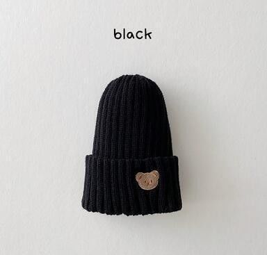 Cappelli a maglia per bambini, autunno-inverno, bambini, cappelli a maglia a colori solidi, ragazze, ragazzi, cappelli da 10x9,5 cm