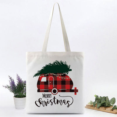 Borsa di cotone per lo shopping durante il Festival di Natale