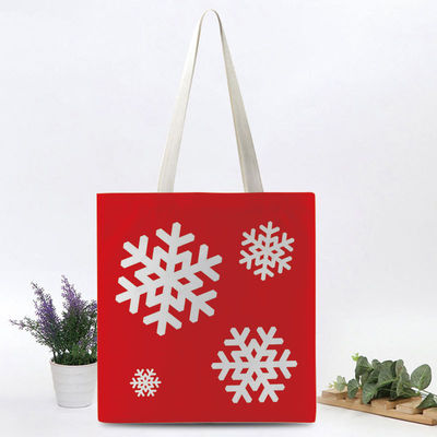 Borsa di cotone per lo shopping durante il Festival di Natale