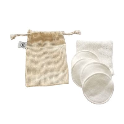 Set di sapone di cotone organico riutilizzabile sacchetti regalo con la corda di trazione - indispensabile per una vita verde