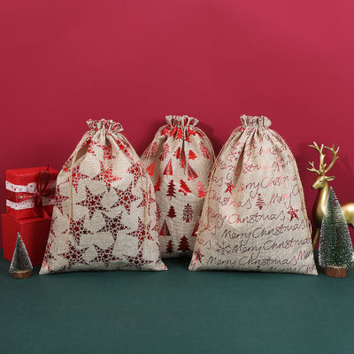 Sacchetti per Babbo Natale ecologici Sacchetti a corda per mini regali e confezioni di caramelle