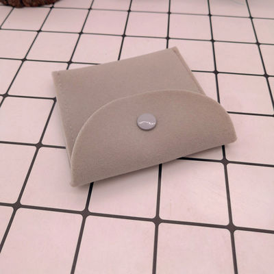Borsa per gioielli in pelle di velluto suede su misura per collana anello orecchino braccialetto