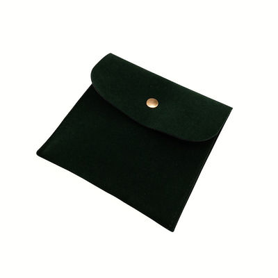 Borsa per gioielli in pelle di velluto suede su misura per collana anello orecchino braccialetto