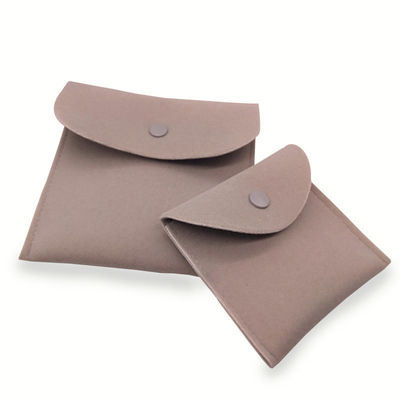 Borsa per gioielli in pelle di velluto suede su misura per collana anello orecchino braccialetto
