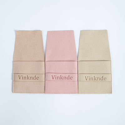 Logo personalizzato accettato 6.2*6.2 Cm Multi-color Velvet Flip Cover Fashion Necklace Jewelry Storage Bag
