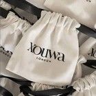 Imballaggio a corda di cotone organico/Bassa per la polvere delle scarpe Logo personalizzato tela per le imprese di lusso