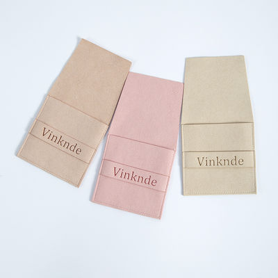 Logo personalizzato accettato 6.2*6.2 Cm Multi-color Velvet Flip Cover Fashion Necklace Jewelry Storage Bag