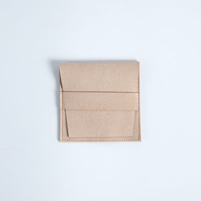 Logo personalizzato accettato 6.2*6.2 Cm Multi-color Velvet Flip Cover Fashion Necklace Jewelry Storage Bag